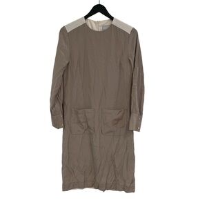 Ellie Makir New York Women’s  Beige Two Toned dress Size Large NWT Sheath